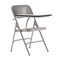 Emma and Oliver Premium Steel Folding Chair with Right Handed Tablet Arm - Event Chair